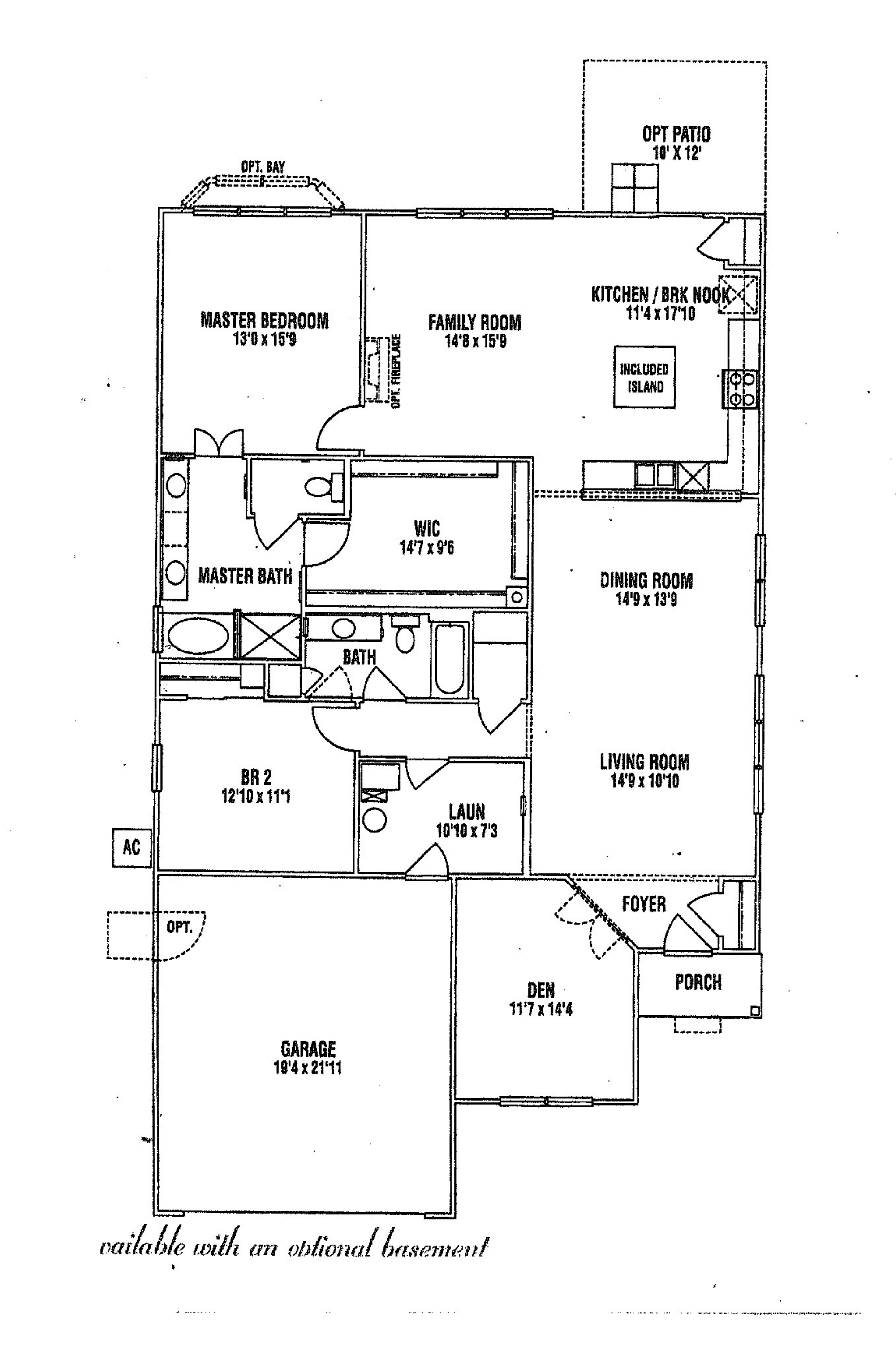 The Brookfield floor plan layout