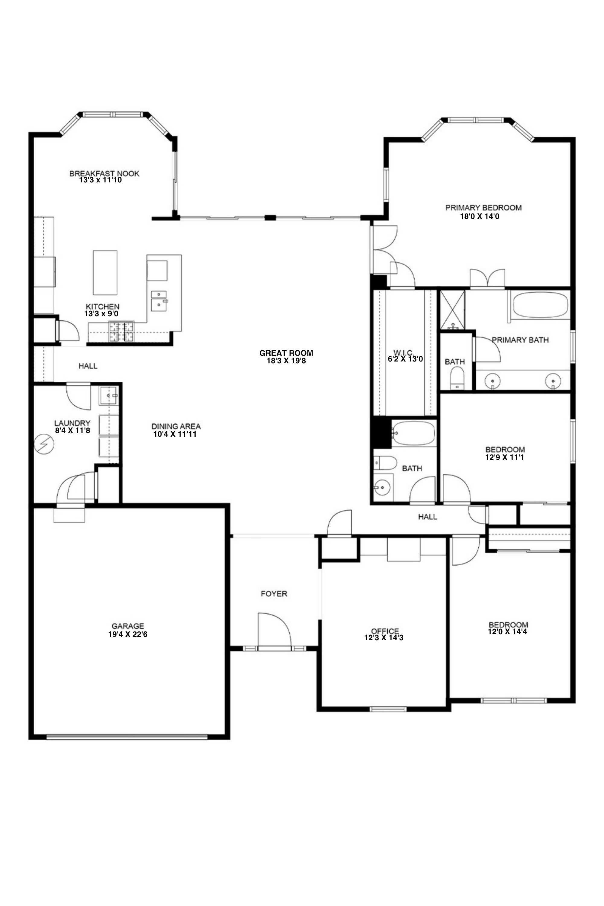 The Dearborn floor plan layout