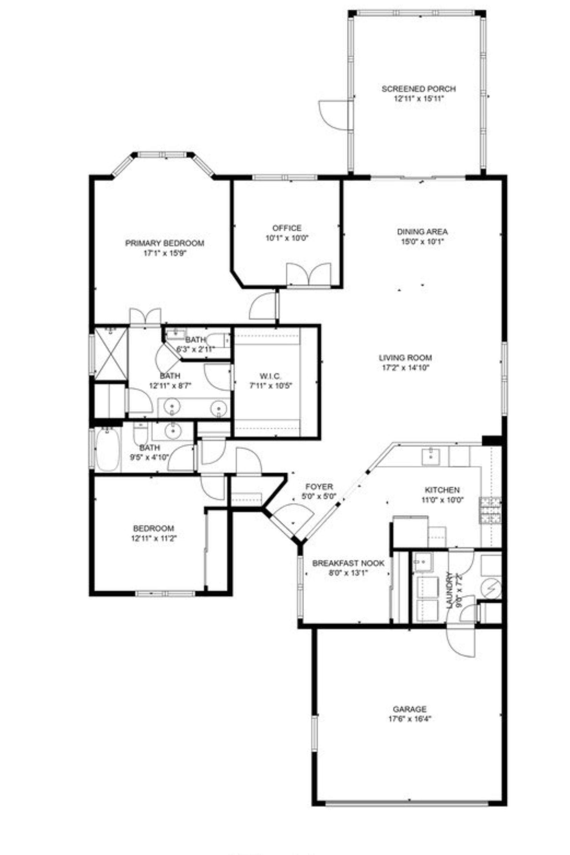 The Drury floor plan layout