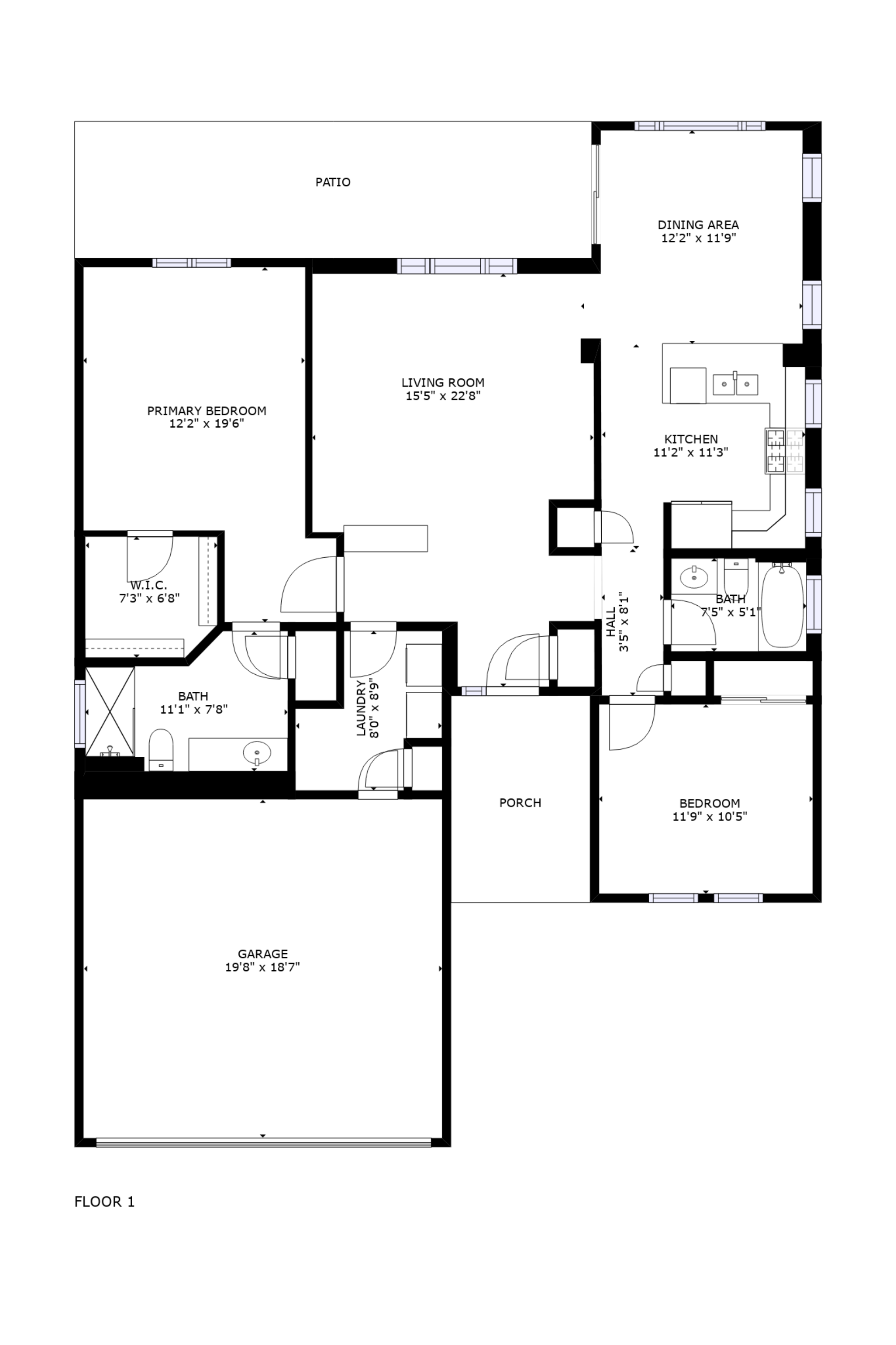 The Escanaba floor plan layout