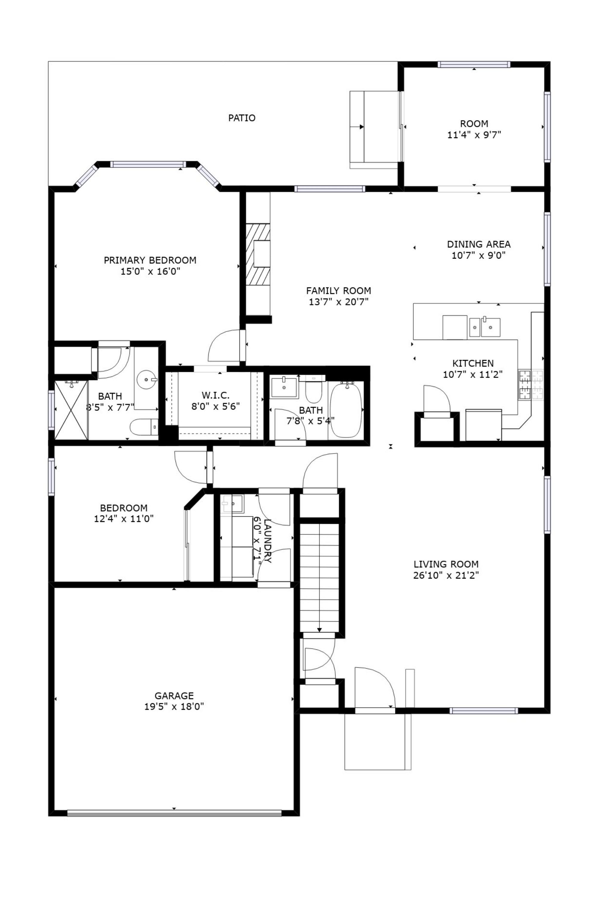 The Festival floor plan layout