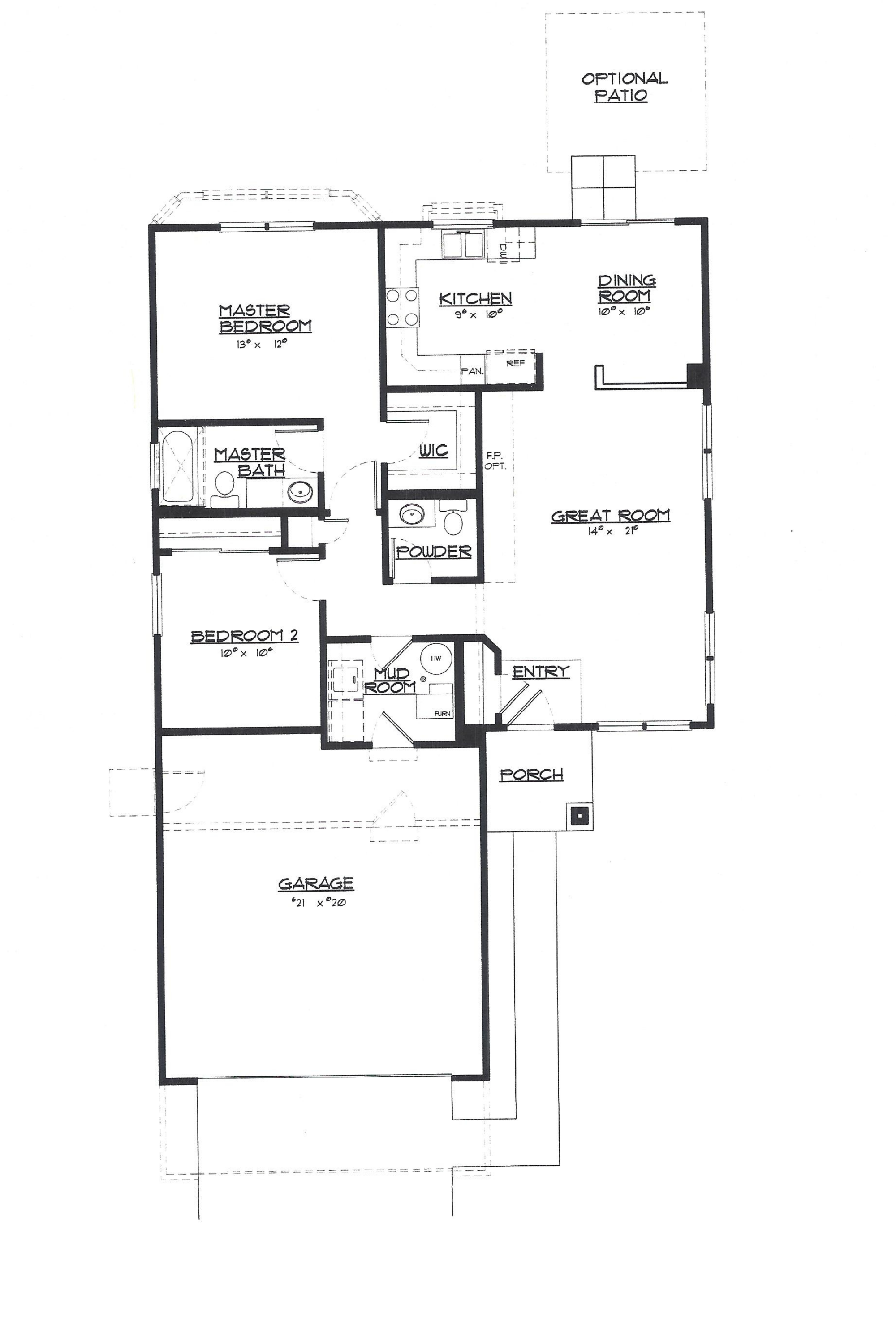The Gaylord floor plan layout