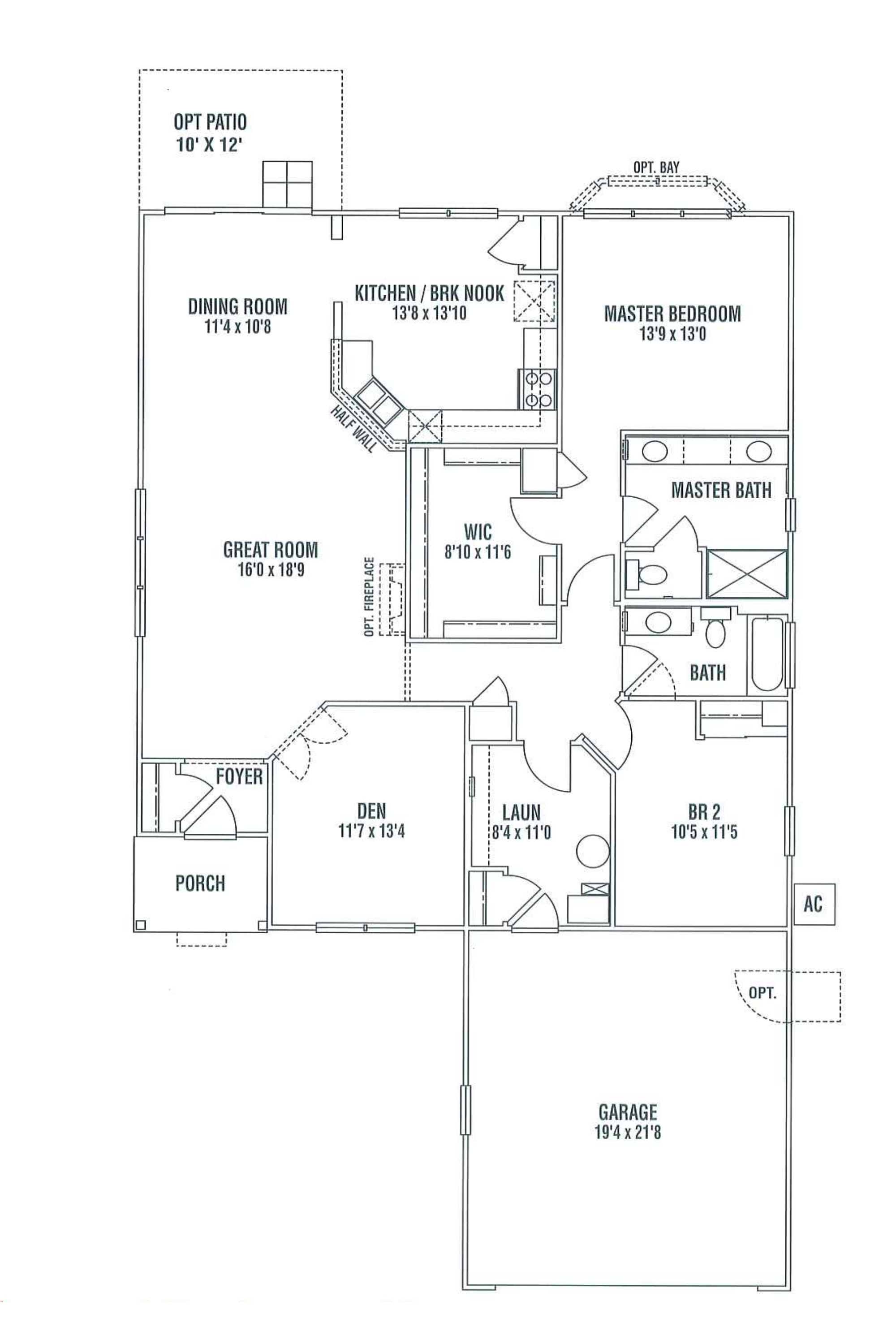 The Geneva floor plan layout