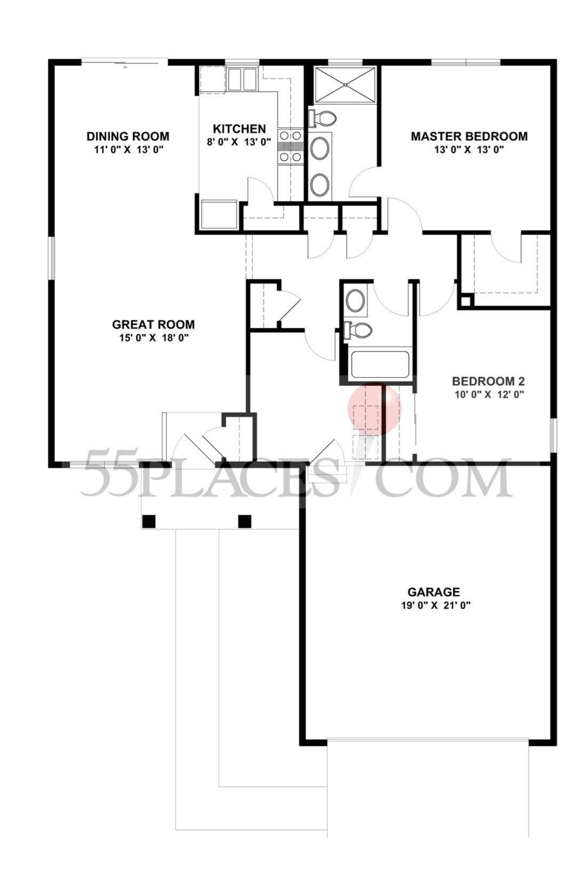 The Harvest floor plan layout