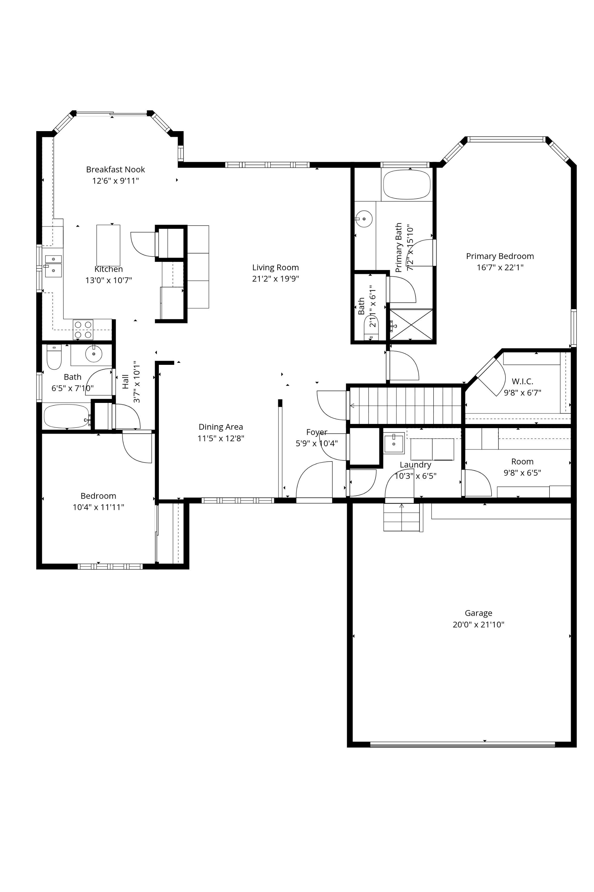 The Mackinac floor plan layout