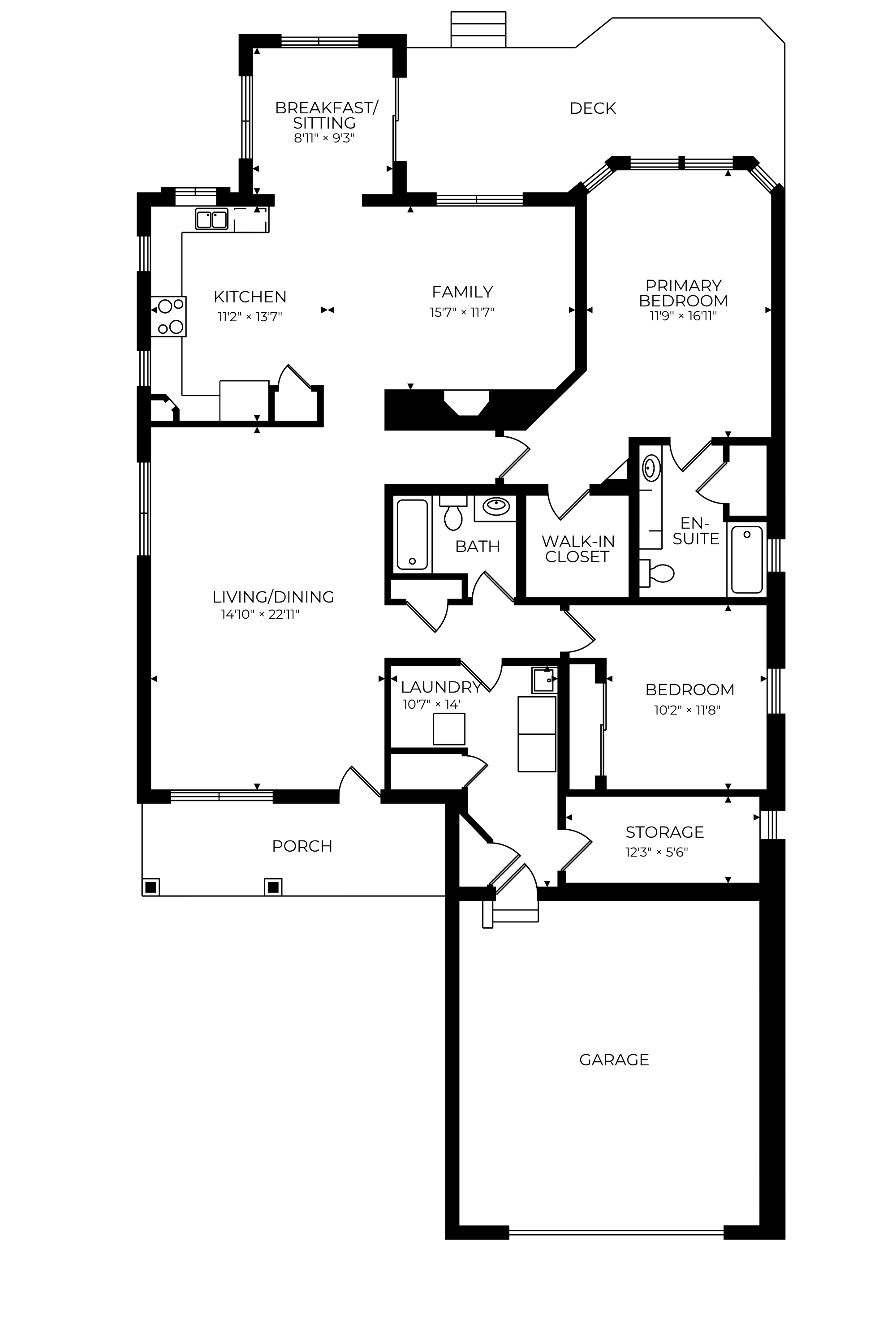 The Manistee floor plan layout