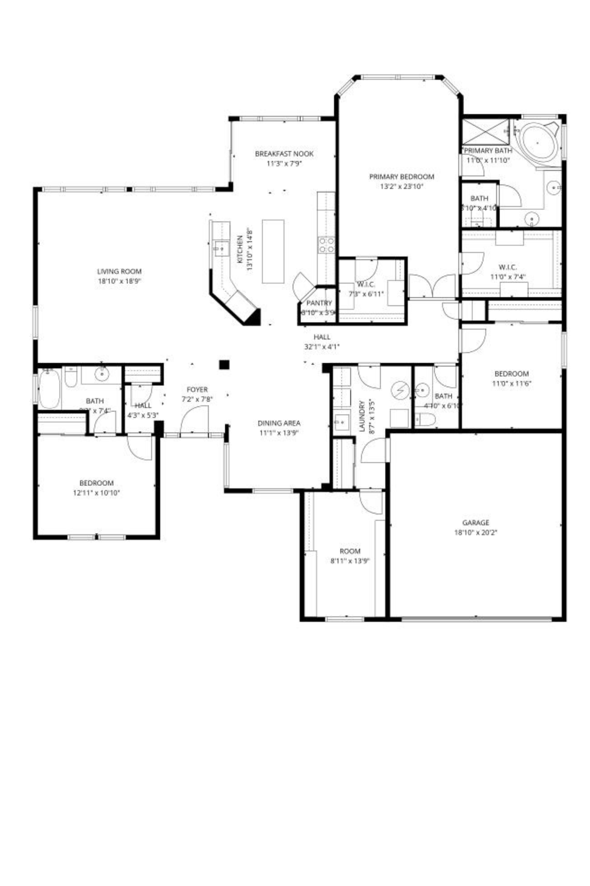 The Michigan floor plan layout