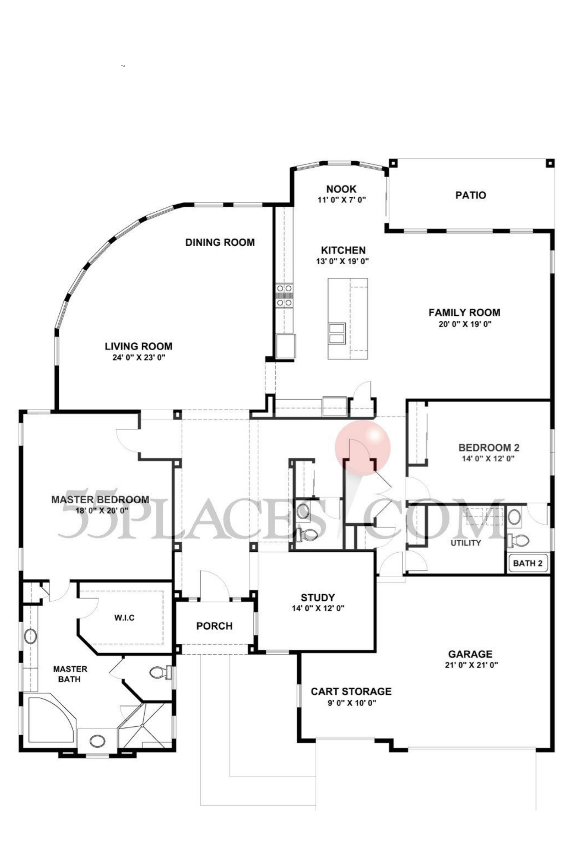 The Ontario floor plan layout