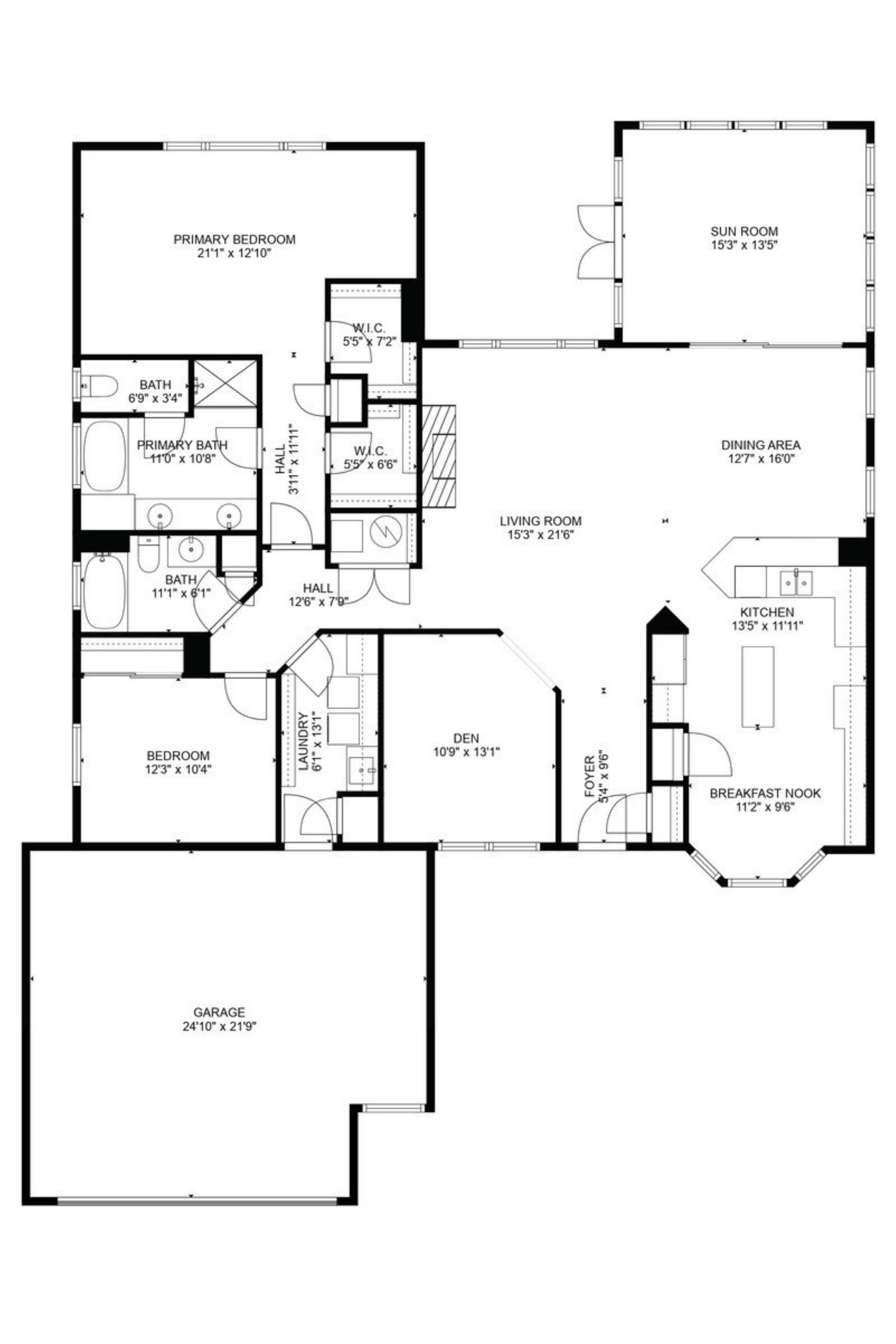 The Petoskey floor plan layout