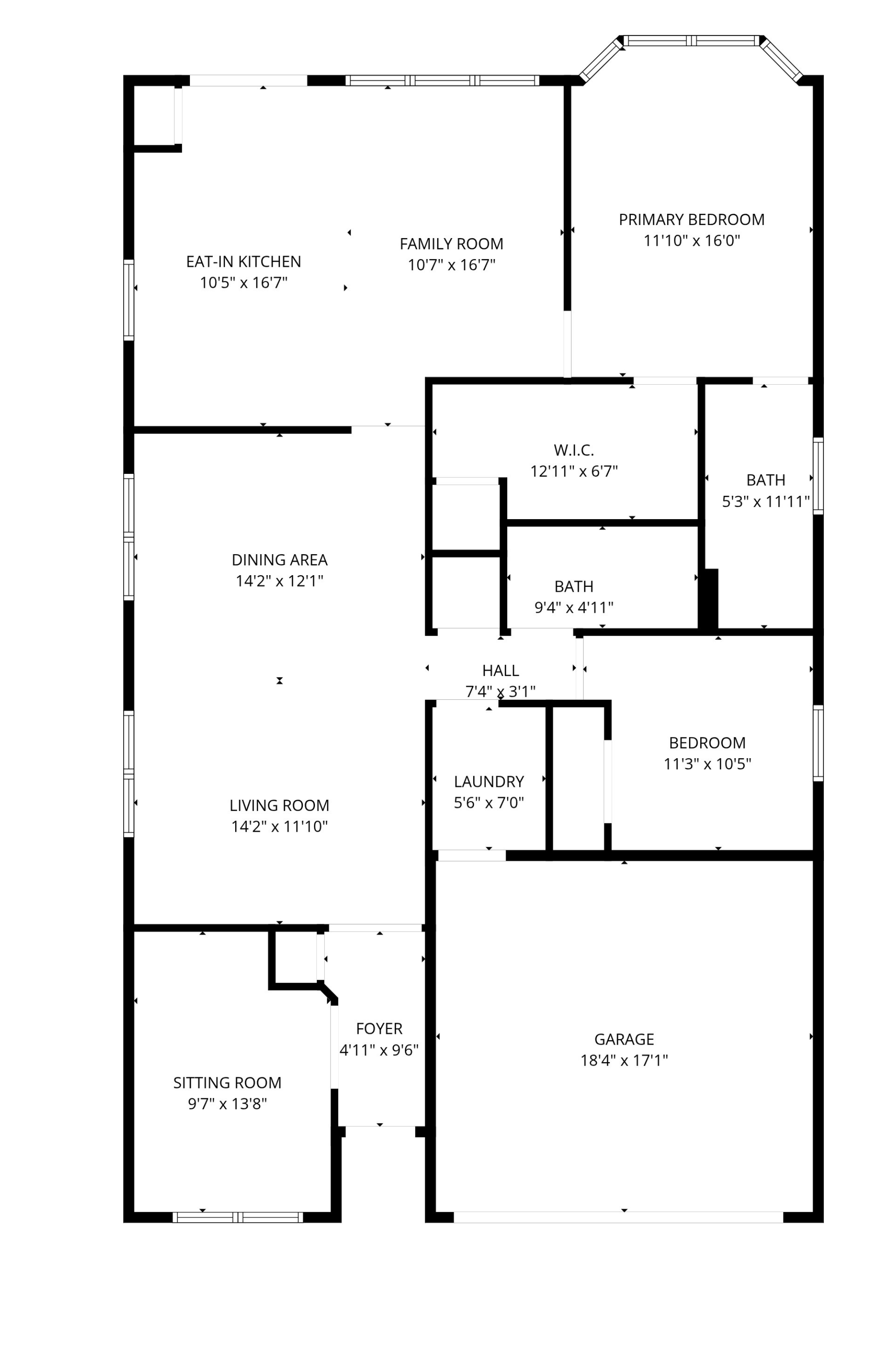 The Potomac floor plan layout