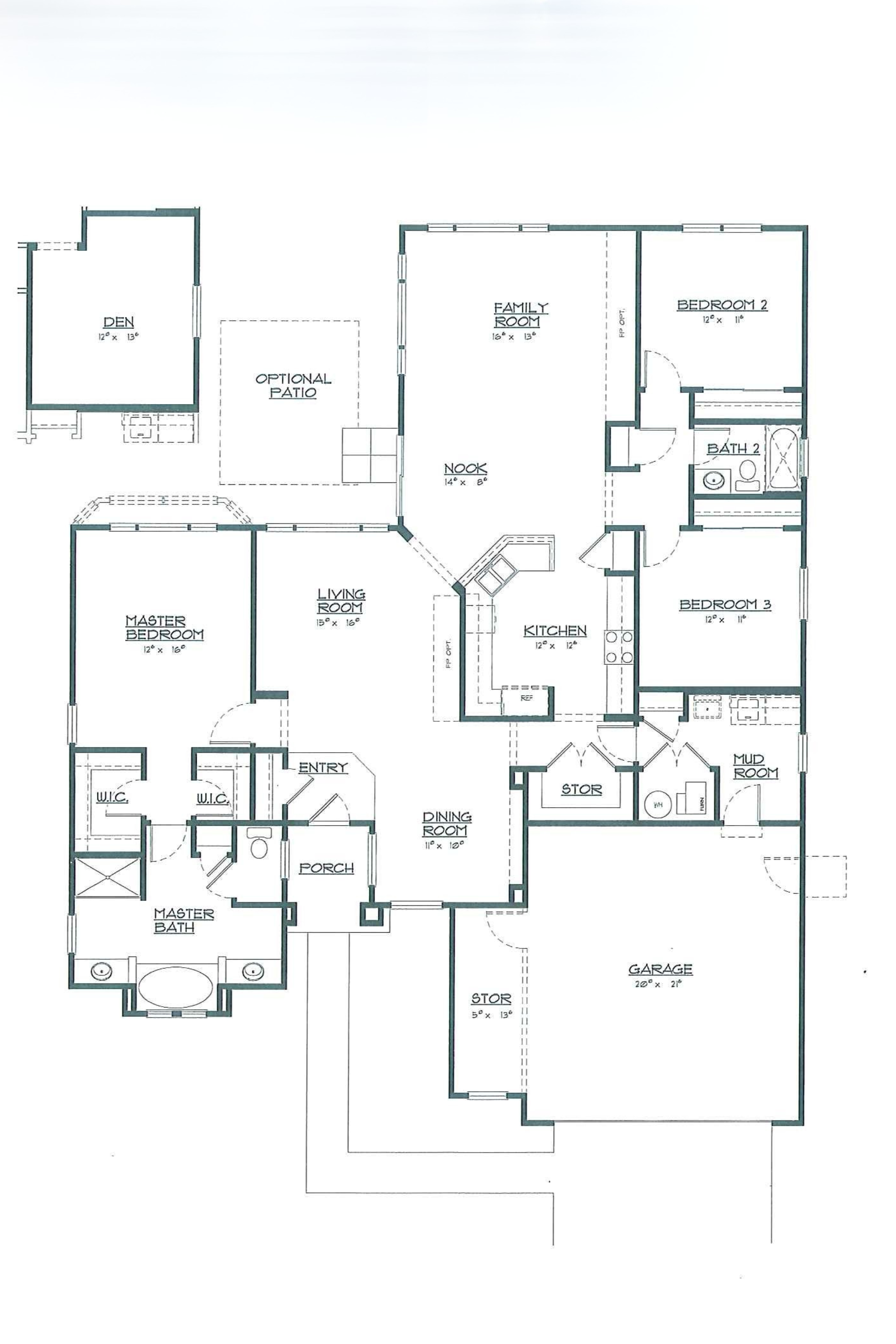 The Traverse Bay floor plan layout