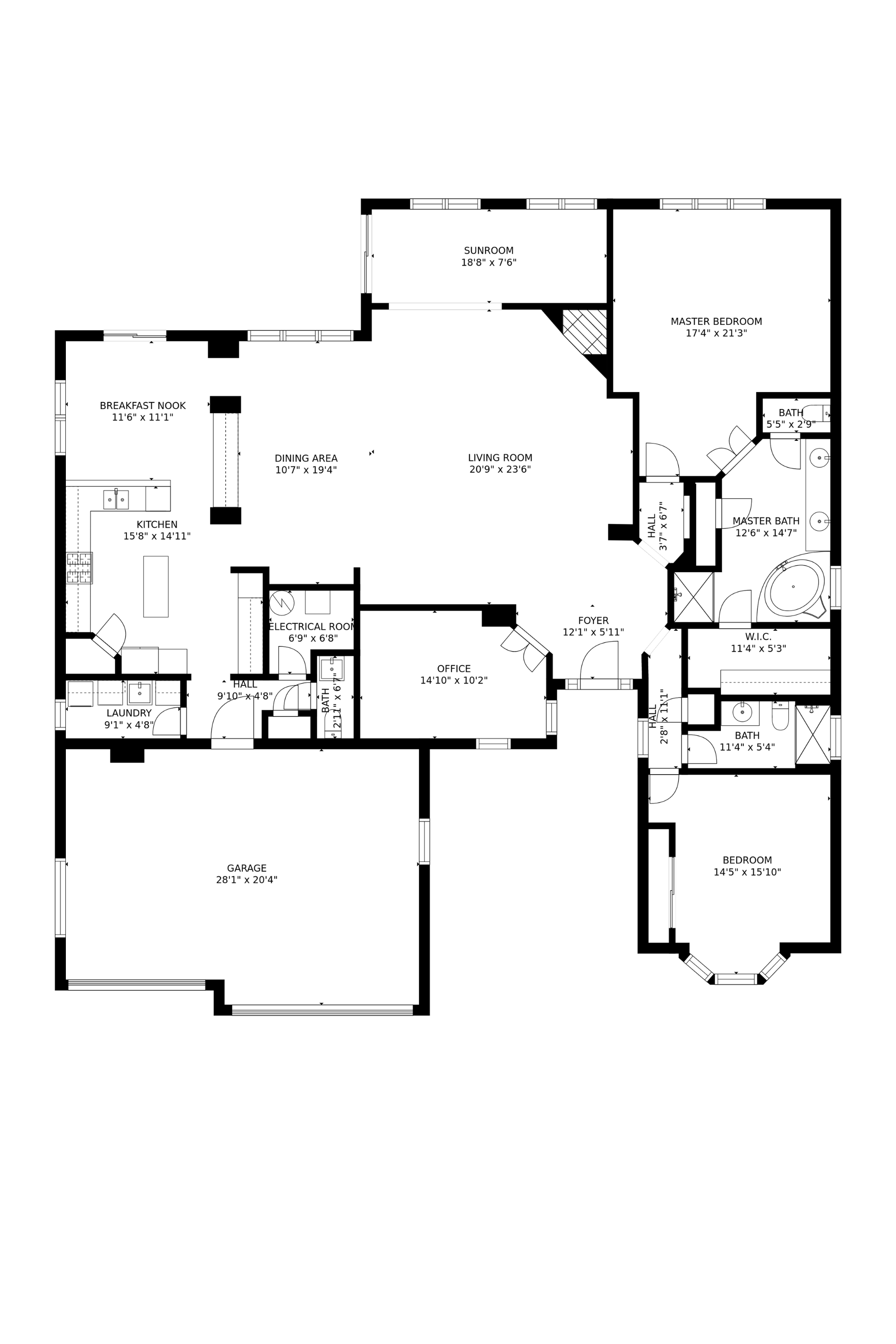 The Westchester floor plan layout