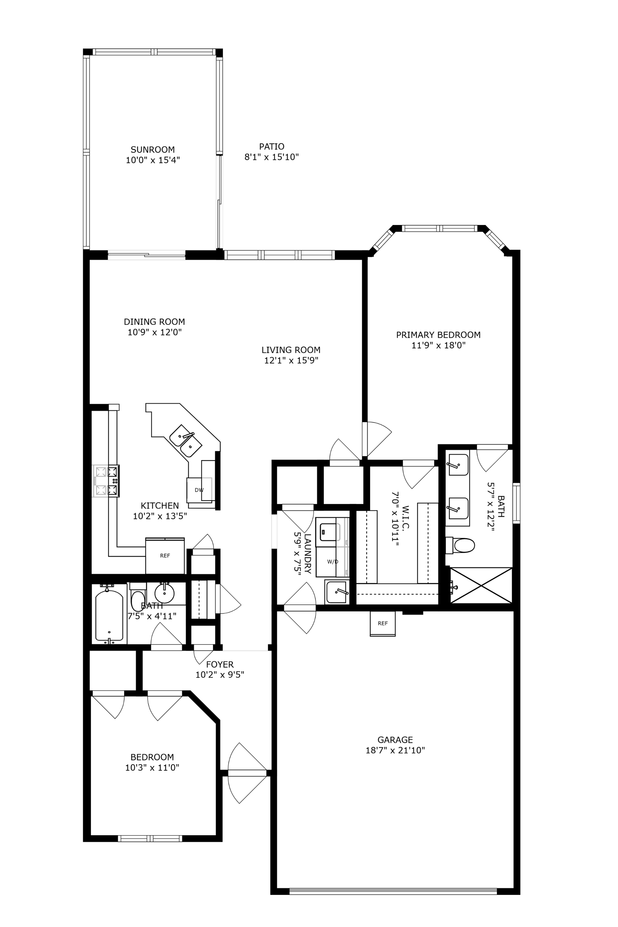 The York floor plan layout
